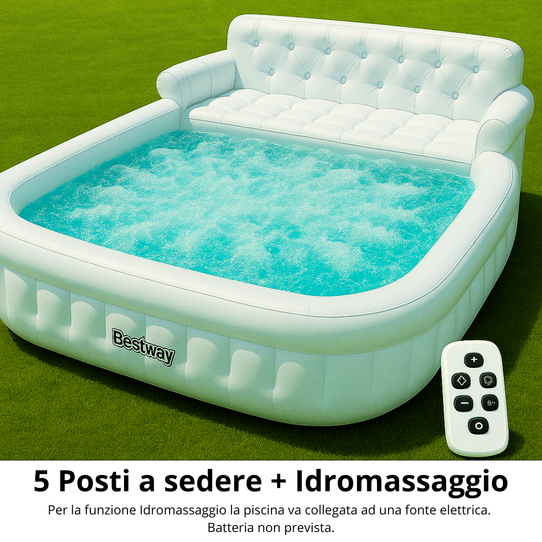 Piscina idromassaggio con 5 posti a sedere