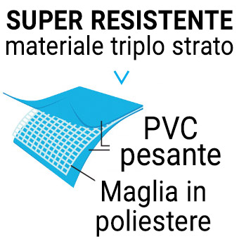 Vantaggio struttura triplo strato PVC della piscina Bestway