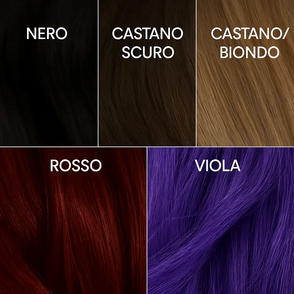 Donna con capelli tinti perfettamente con NovaHair